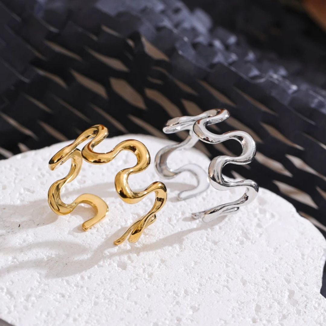 anel feminino moderno prata