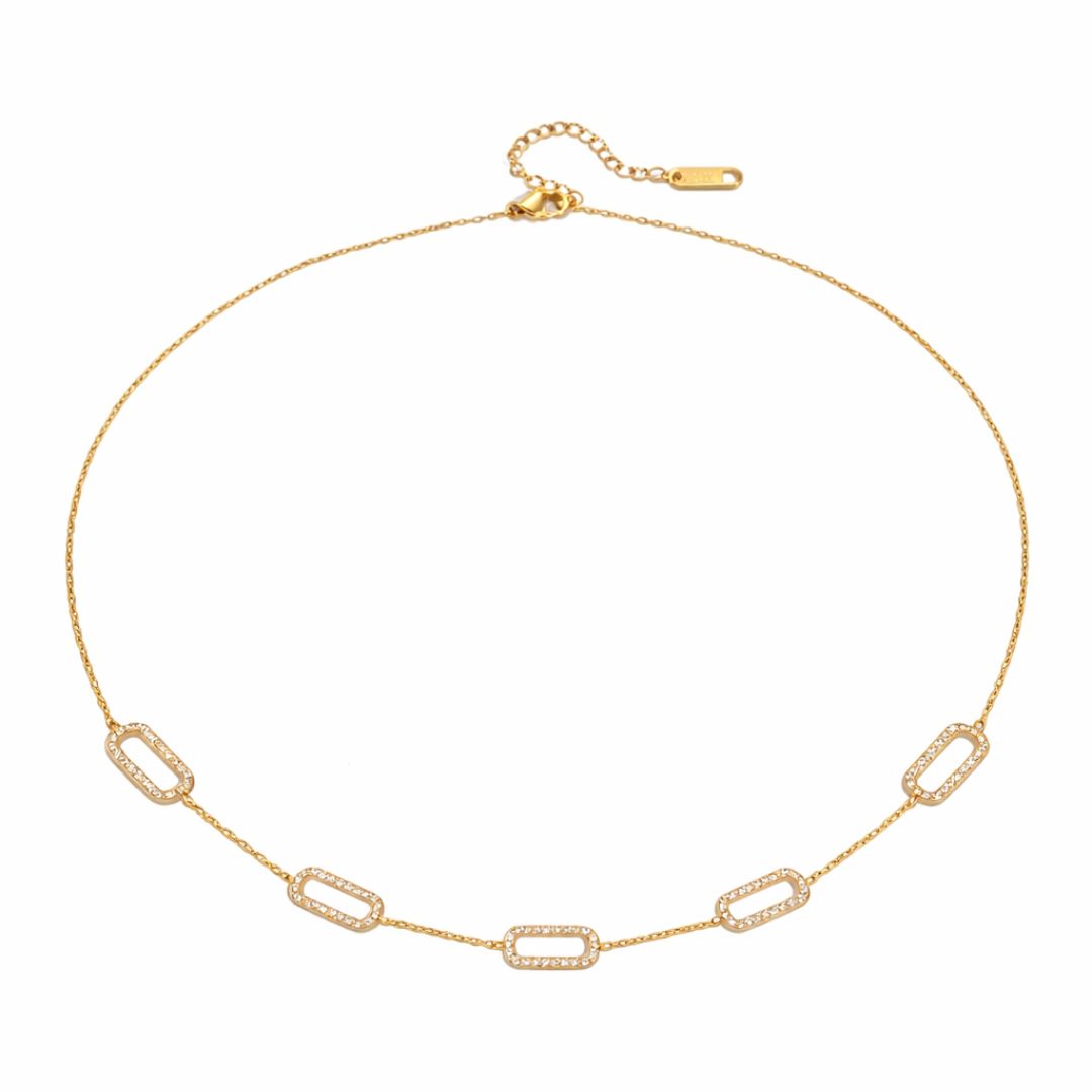 colar com zircônia feminino