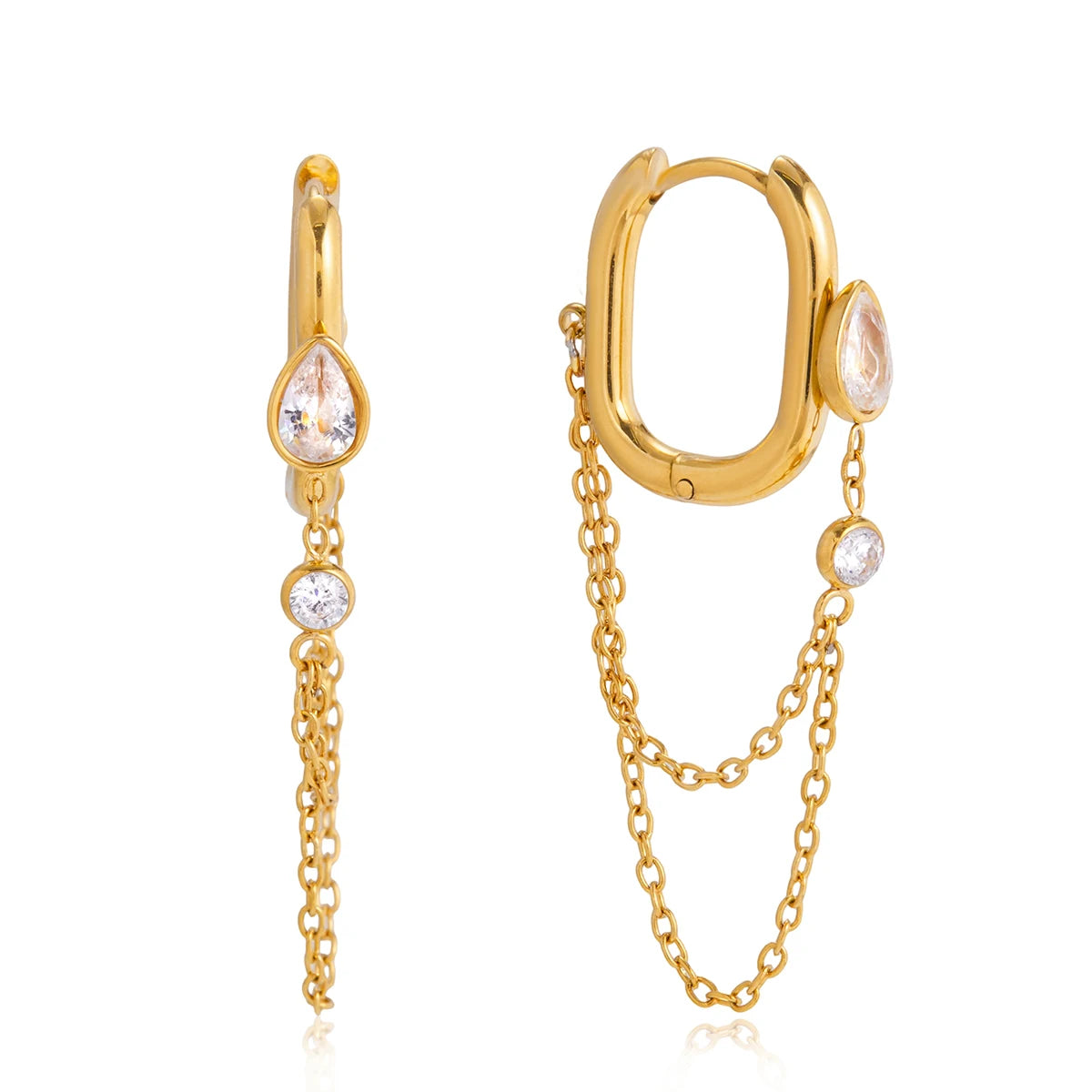 brinco longo feminino