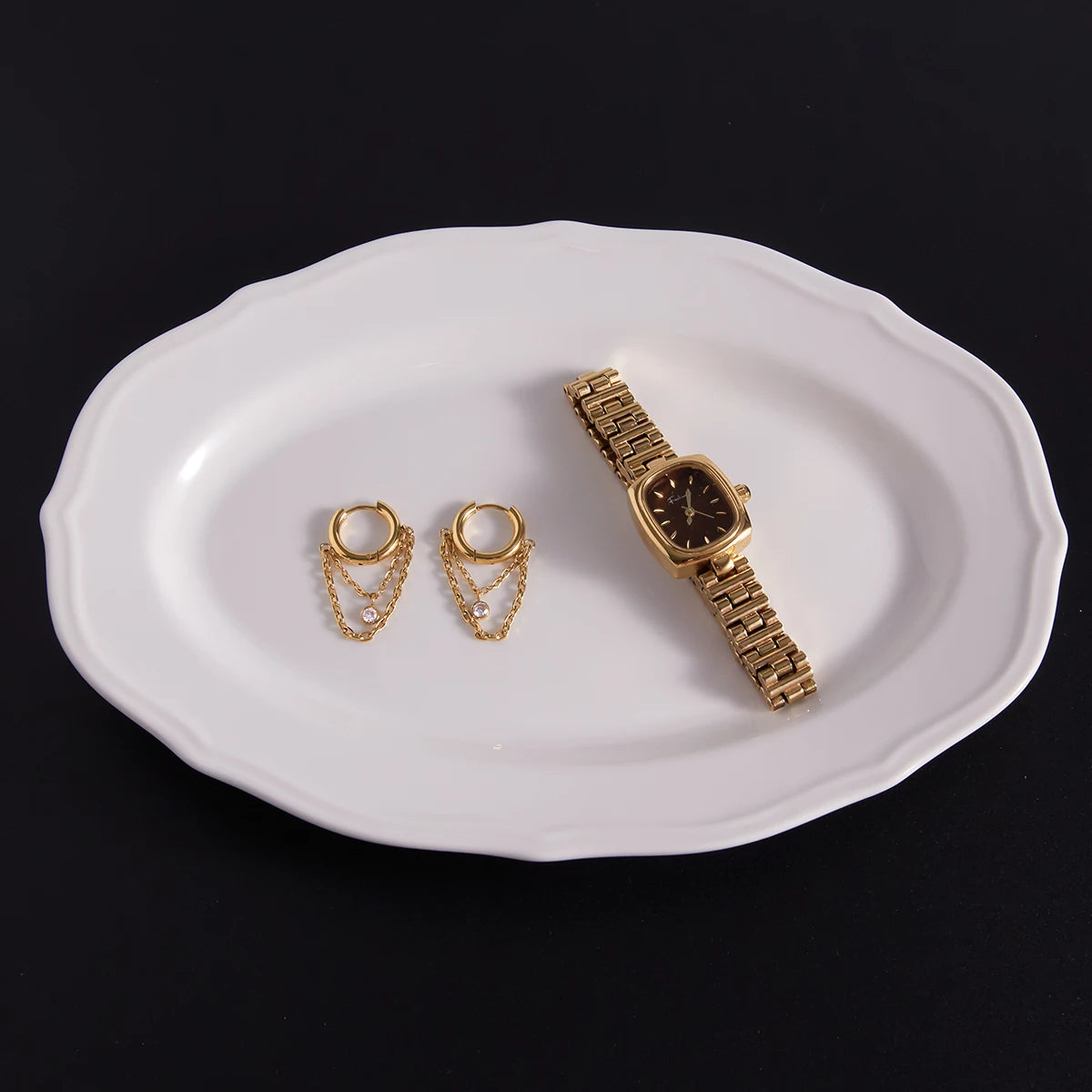 brinco feminino de ouro