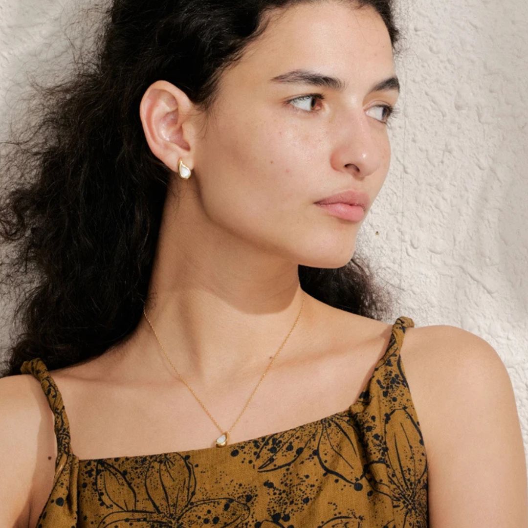 conjunto colar e brinco ouro