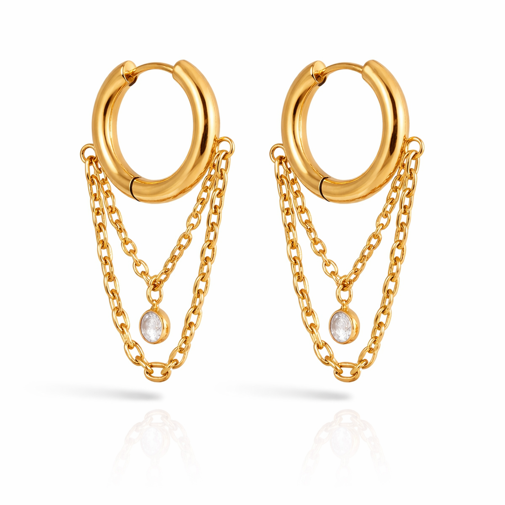 brinco argola dourado